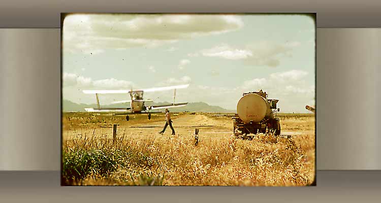 Crop duster landing strip